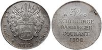 32 szylingi 1808 HSK, Hamburg, srebro 18.29 g, b