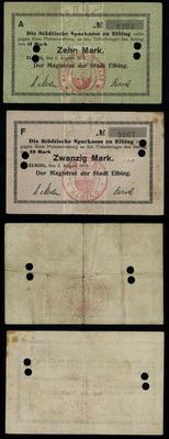 Prusy Zachodnie, 10 i 20 bonów, 5.08.1914