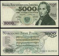 5.000 złotych 1.02.1982, seria AA 0950639, rzadk