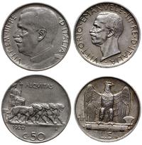 zestaw monet, w skład lotu wchodzi: 5 lirów 1927