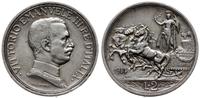 2 liry 1914, Rzym, srebro, rzadki rocznik, Pagan