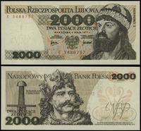 2.000 złotych 1.05.1977, seria E 3488757, piękni