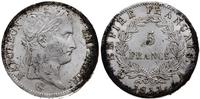 5 franków 1811 A, Paryż, srebro 25.08 g, miejsco
