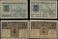 zestaw bonów, 50 halerzy 1.06.1919 i 1 korona 25