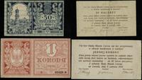 zestaw bonów, 50 halerzy i 1 korona 5.06.1919, s
