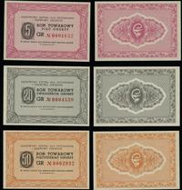 zestaw bonów, 5, 20 i 50 groszy bez daty (1957?)