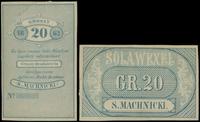 bon na 20 groszy 1862, bez podpisów i numeracji,