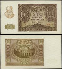 100 złotych 1.03.1940, seria E 6062752, ugięte w