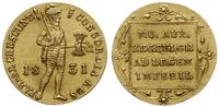 dukat 1831, Utrecht, złoto 3.47 g, bardzo ładny,