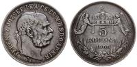 Węgry, 5 koron, 1909 KB