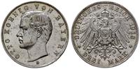 3 marki 1913 D, Monachium, moneta lekko czyszczo