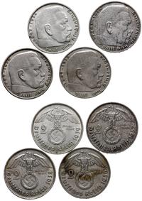 Niemcy, 4 x 2 marki, 1936-1939