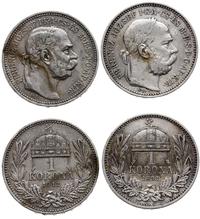 Węgry, 2 x 1 korona, 1892 i 1912