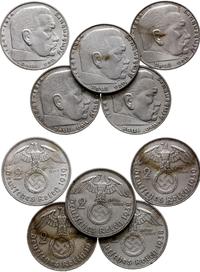 Niemcy, 5 x 2 marki, 1937-1939