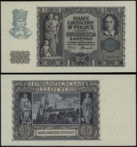 20 złotych 1.03.1940, seria A 7485976, minimalne