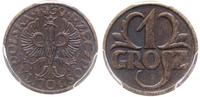 1 grosz 1939, Warszawa, moneta w pudełku PCGS z 