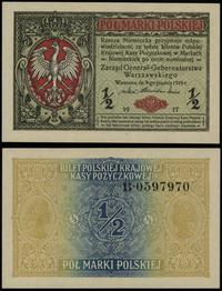 1/2 marki polskiej 9.12.1916, Generał, seria B 0