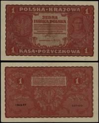 1 marka polska 23.08.1919, seria I-BV 527423, dr