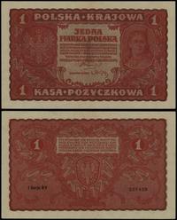 1 marka polska 23.08.1919, seria I-BV 527428, dr