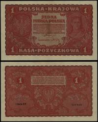 1 marka polska 23.08.1919, seria I-BV 527429, dr