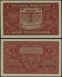 1 marka polska 23.08.1919, seria I-GJ 424786, zł