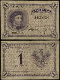 1 złoty 28.02.1919, seria 97 A 026776, wielokrot