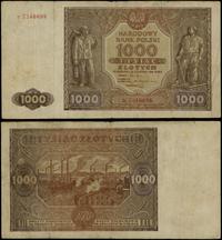 1.000 złotych 15.01.1946, seria B 7340098, wielo