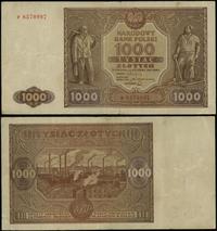 1.000 złotych 15.01.1946, seria P 8570997, parok