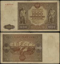 1.000 złotych 15.01.1946, seria B 0117436, wielo