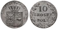 10 groszy 1831 KG, Warszawa, wariant z prostymi 
