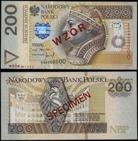 200 złotych 25.03.1994, seria AA, numeracja 0000