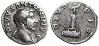denar pośmiertny 161, Rzym, Aw: Głowa Antoniusza