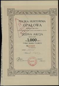 Polska, akcja na 1.000 marek polskich, 1921