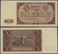 5 złotych  1.07.1948, seria B, numeracja 1073643