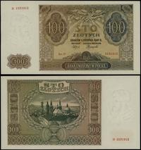 100 złotych 1.08.1941, seria D, numeracja 153191