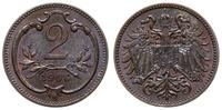2 heller 1906, Wiedeń, wyśminicie zachowana mone