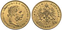 4 floreny=20 forintów 1892, nowe bicie, złoto 3.