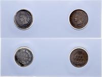 folder zawierający dwie monety o nominale 1 cent