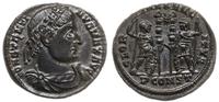 follis 330-331, Arles, Aw: Głowa cesarza w prawo
