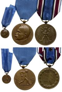 Polska, Medal Dziesięciolecia Odzyskania Niepodległości 1918-1928 z miniaturą i medal pamiątkowy Za Wojnę 1918-1921