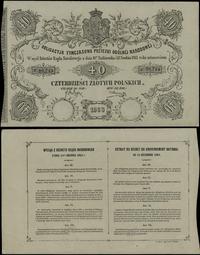 obligacja tymczasowa na 40 złotych 1863, numerac