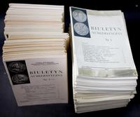 czasopisma, zestaw Biuletynów Numizmatycznych, z lat 1965-1986
