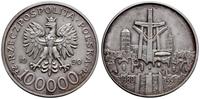 100.000 złotych 1990, Warszawa, litera L na rewe