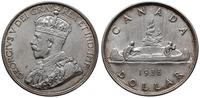 dolar 1936, Ottawa, Canoe, srebro '800', KM 31