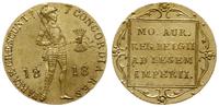 dukat 1818, Utrecht, złoto 3.50 g, Fr. 331, Schu