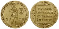 dukat 1828, Utrecht, złoto 3.49 g, Delmonte 1188