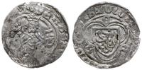 fenig 1370-1413, Aw: Postać władcy na wprost z b