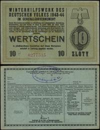 10 złotych 1943-1944, numeracja 0277535, niewype