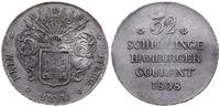 32 szylingi 1808 HSK, Hamburg, srebro 17.97 g, s