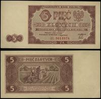 5 złotych 1.07.1948, seria BL, numeracja 9614878